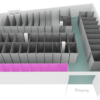 3D-Bild von Lagerraum im Keller