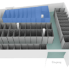 3D-Bild von Lagerräumen im Keller